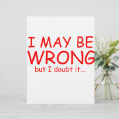 I may be wrong (Standing Front)
