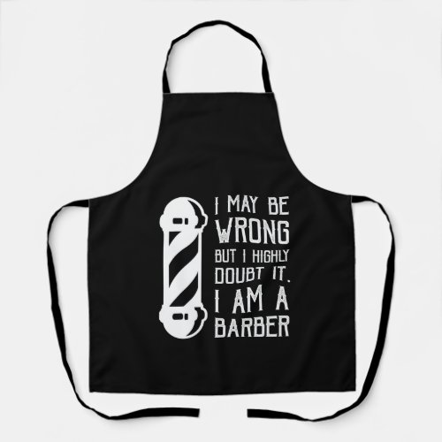 i may be wrong but i highly doubt it im a barber apron