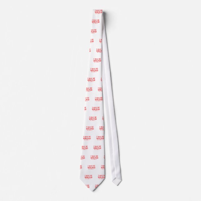 I may be wrong tie (Front)