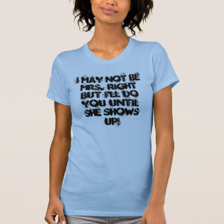 I May Not Be Mrs. Right But I'll Do You Until S... T-Shirt