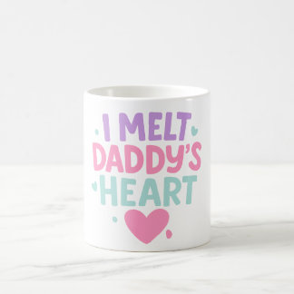 I Melt Daddy’s Heart – Cute Pastel Mug for Baby Gi