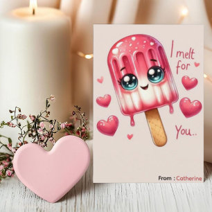 I Melt For You Funny Valentine Card