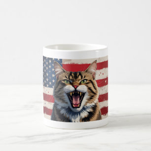 I Meow for Freedom – Patriotic Cat Mug