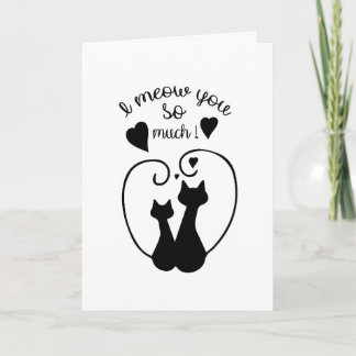 I meow you so much card