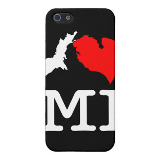 I ♥ MI (I heart Michigan) iPod/iPhone case (dark)