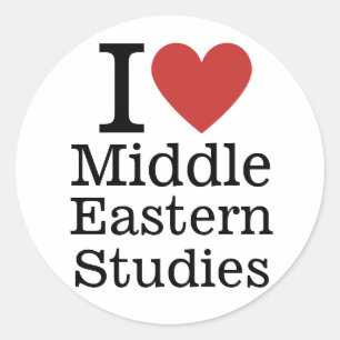I ❤️ Middle Eastern Studies for Students/Faculty Classic Round Sticker