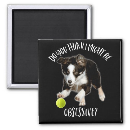 I Might Be Obsessive Typical Border Collie Magnet