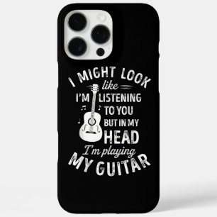 I Might Look Like I'm Listening To You Funny Guita iPhone 16 Pro Max Case