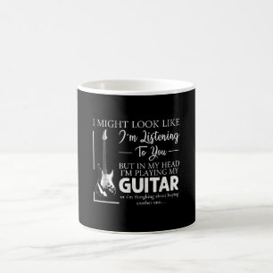 I Might Look Like Im Listening to You Music Guitar Color Morph Mug