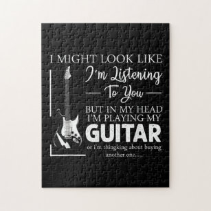 I Might Look Like Im Listening to You Music Guitar Jigsaw Puzzle