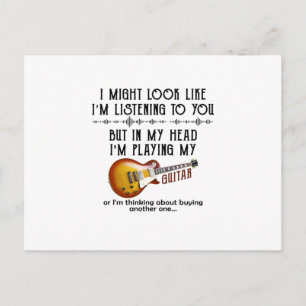 I Might Look Like I'm Listening To You Postcard