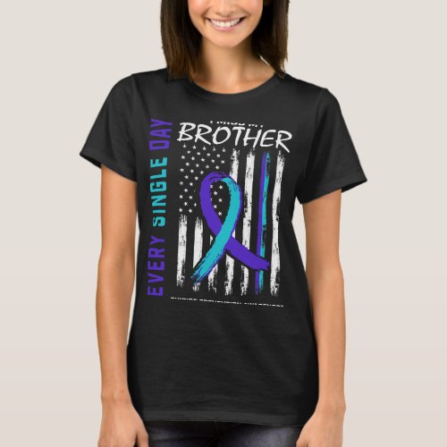 I Miss My Brother Suicide Awareness Prevention Ame T_Shirt
