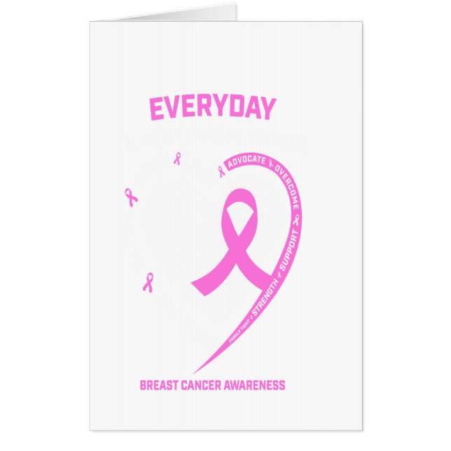I Miss My Granddaughter Breast Cancer Awareness Card (Front)
