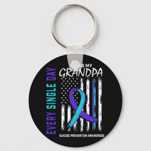 I Miss My Grandpa Suicide Awareness Prevention Ame Keychain