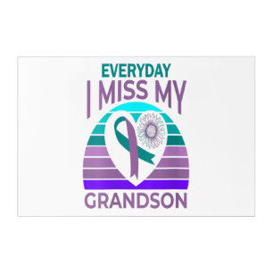 I Miss My Grandson Heart Suicide Awareness Gift Acrylic Print