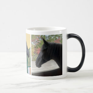 "I miss my horse" Personalized Mug with pictures