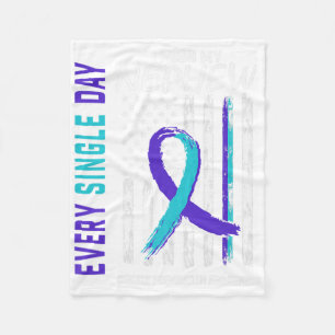 I Miss My Nephew Suicide Awareness Prevention Amer Fleece Blanket