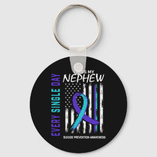 I Miss My Nephew Suicide Awareness Prevention Amer Keychain