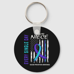 I Miss My Niece Suicide Awareness Prevention Ameri Keychain