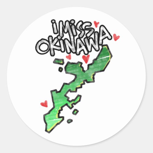 I Miss Okinawa Sticker