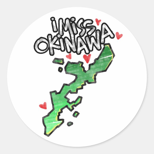 I Miss Okinawa Sticker (Front)