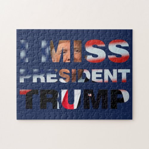 I Miss President Trump Jigsaw Puzzle