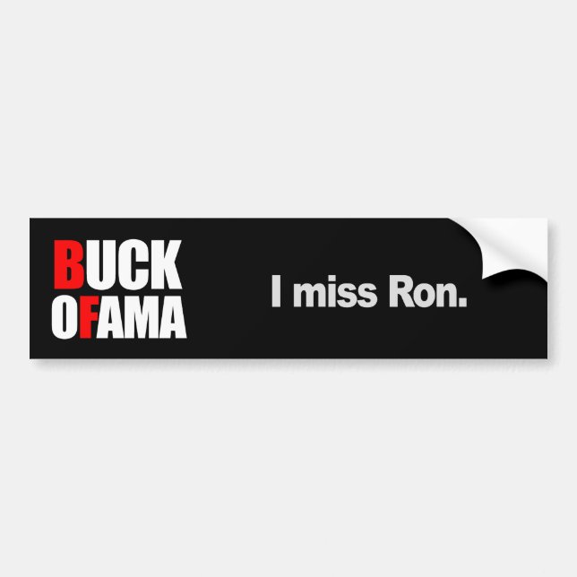 I MISS RON 2 T-shirt Bumper Sticker (Front)