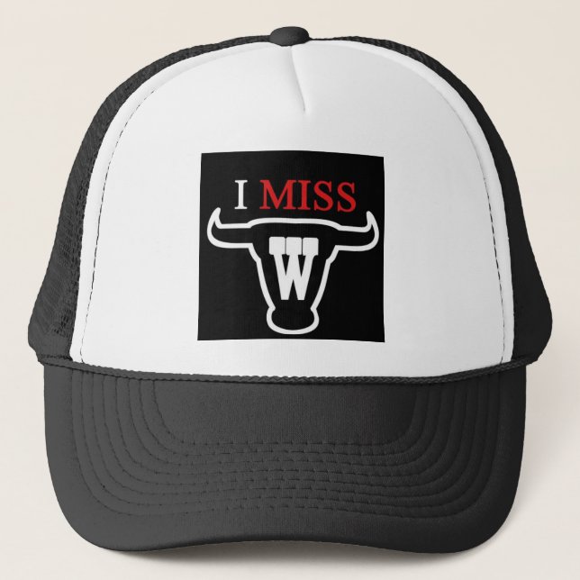 i MISS W TEXAS STYLE! Trucker Hat (Front)