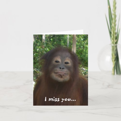 I Miss You and Your Kisses Card