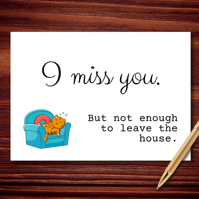 I Miss You But Not Enough Card (Creator Uploaded)