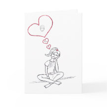 I miss you card