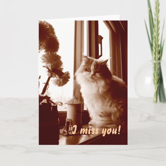 I miss you! card (Front)