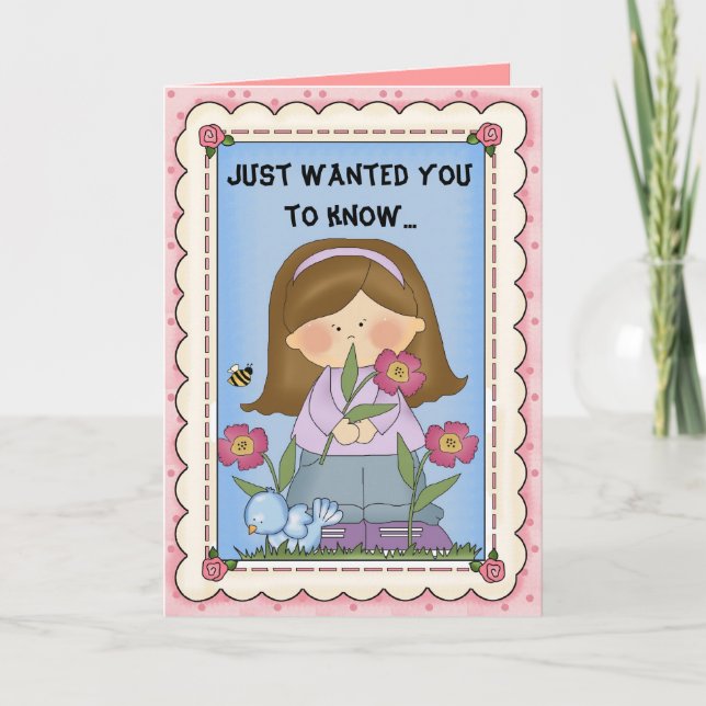 I Miss You card (Front)