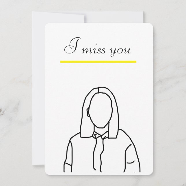 I Miss You Card (Front)