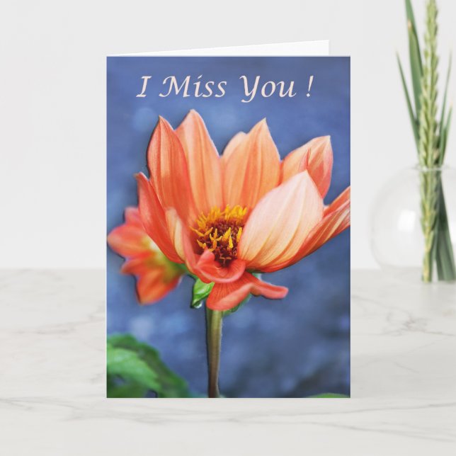 I miss you! card (Front)