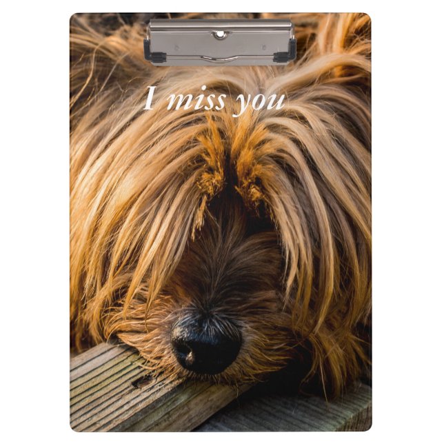 I miss you clipboard (Front)