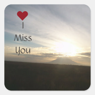 I Miss You from the Horizon Sticker