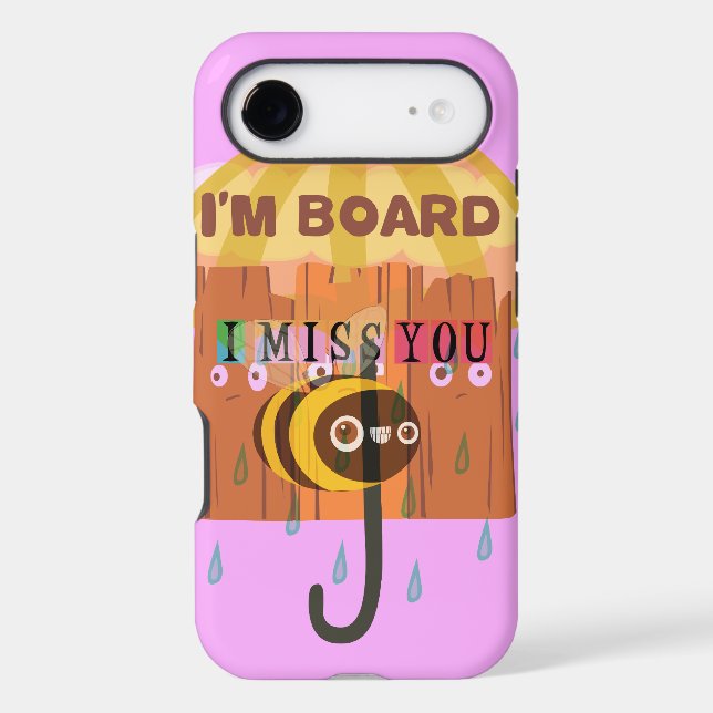 I Miss You Funny inspirational design Case-Mate iPhone Case (Back)