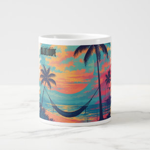 "I miss you Guadeloupe" – Sunset & sea Giant Coffee Mug