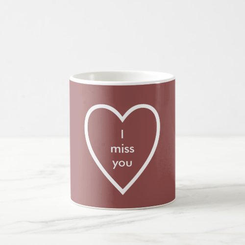 I miss you Heart Mug