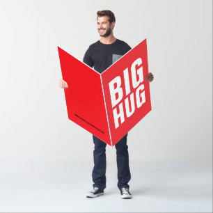 I MISS YOU HUG GIGANTIC HUGE GREETING Cards