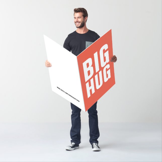 I MISS YOU HUG GIGANTIC HUGE GREETING Cards (In Situ)