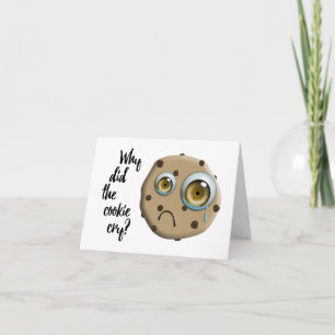 I MISS YOU mom cookie joke Card