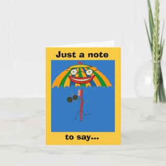 I Miss You Note Card