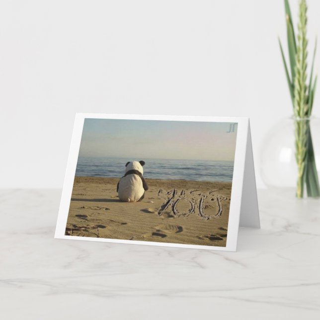 "I miss you" Panda Card (Front)