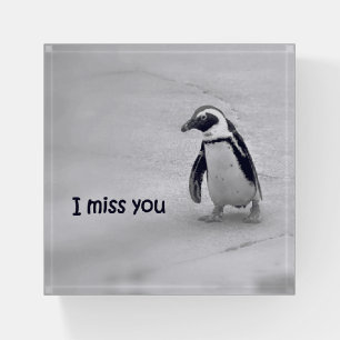 I Miss You Paperweight