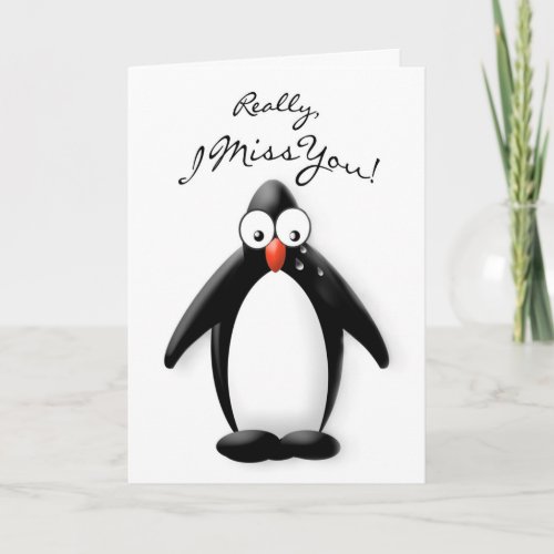 I MISS YOU _ PENGUIN COLLECTION _ LOVE CARD