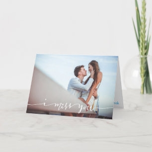 I Miss You Personalized Photo Card