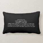 I Miss You Pillow<br><div class="desc">A pillow good to send to a missed loved one. Good for a family member over seas, a long distance relationship, or a child moving out. You can add a personal picture on the opposite side of the pillow using the customize option if not more than one along with a...</div>