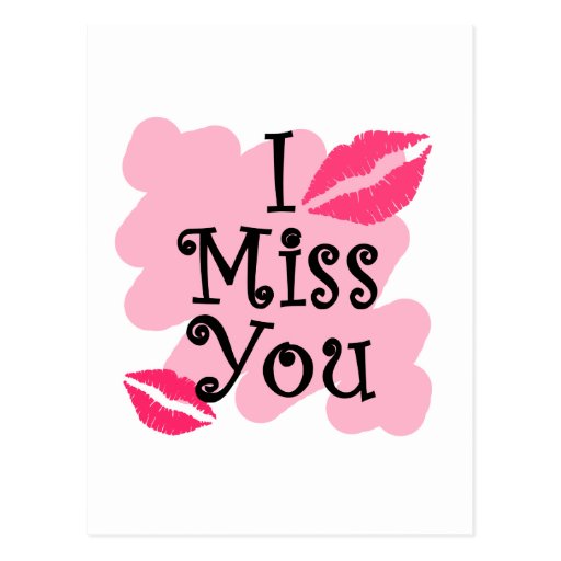 I miss you postcard | Zazzle